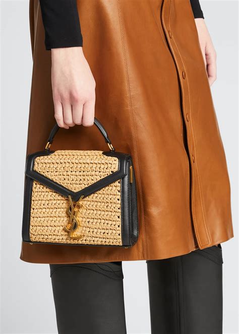 ysl cassandra mini raffia|ysl cassandre clutch.